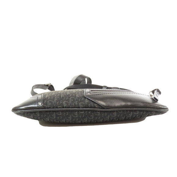Christian Dior Trotter Pattern Shoulder Bag Canvas Black - Picture 4 of 9